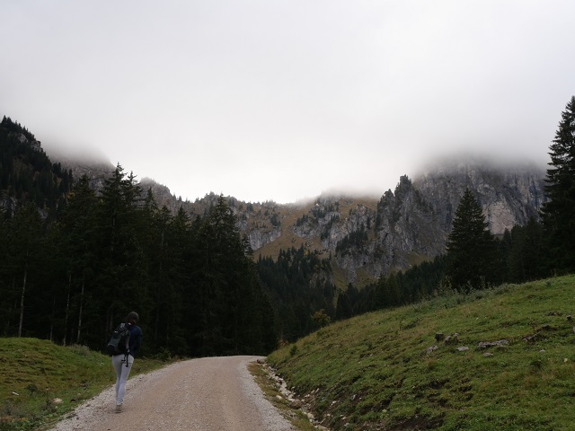 Auf dem Weg von der Reichenbachklamm zur Bergstation der Breitenbergbahn