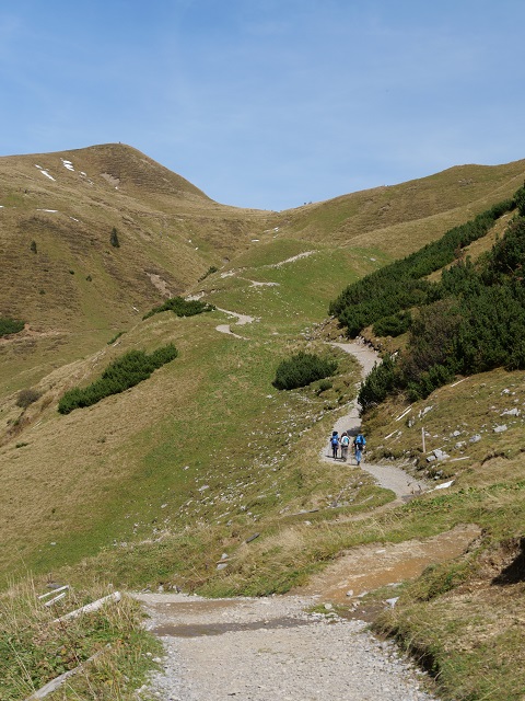 Aufstieg von der Hinteren Seealpe zum Zeigersattel