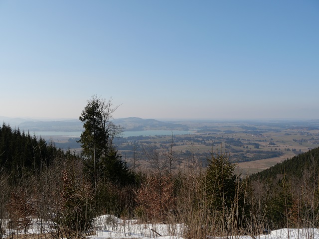 Aussicht vom Sechs-Seen-Blick auf dem Buchenberg