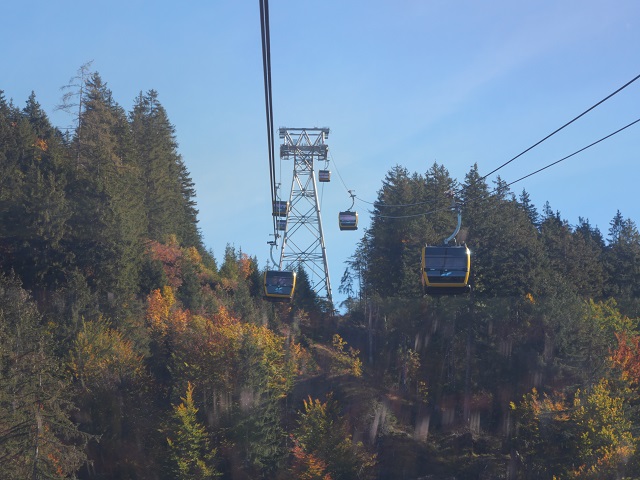 Gondeln der Nebelhornbahn bei Oberstdorf