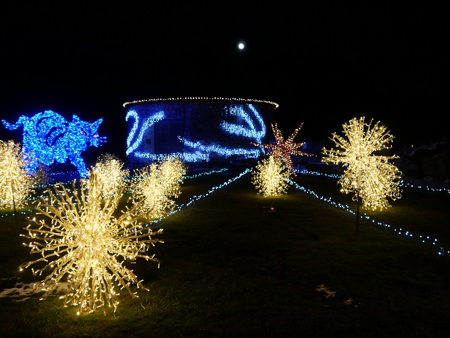 Lumagica - Installation am Falkenturm in der Burgenwelt Ehrenberg