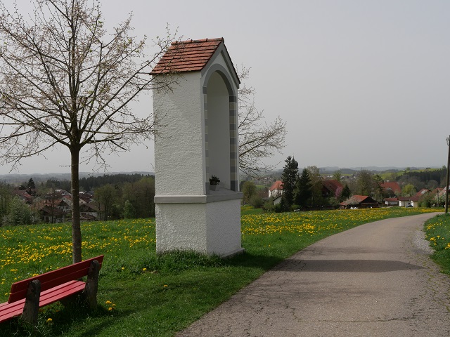 auf dem Bodensee-Königssee-Radweg bei Maria Thann