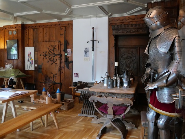 der Rittersaal im Allgäuer Burgenmuseum