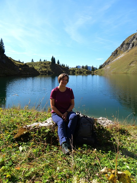 die Autorin am Seealpsee