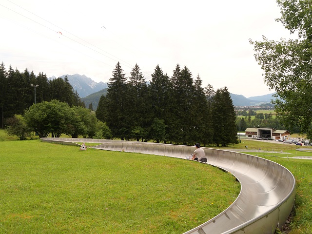 die Sommerrodelbahn am Tegelberg