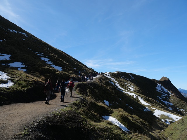 unterwegs zum Zeigersattel